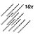 Kit 10 Brocas De Aço Rápido P/ Metal 6mm Irwin - Imagem 1