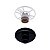 Plafon Simples Redondo Rosqueado Bocal E27 14,5cm Preto - Imagem 3
