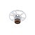 Plafon Simples Redondo Rosqueado Bocal E27 14,5cm Preto - Imagem 4