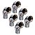 Kit 6 Joelho Cotovelo Curva Metal Cromado RM X RF 1/2'' X90° - Imagem 1