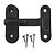 Tranqueta Trinco Fecho PVC P/ Porta Sanfonada Janela Preto - Imagem 1