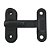 Kit 4 Tranqueta Trinco PVC P/ Porta Sanfonada Janela Preto - Imagem 4