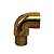 Kit 3 Joelho Cotovelo Curva Metal Dourado RM X RF 1/2'' X90° - Imagem 3