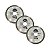 Kit 3 Disco Corte Turbo P/ Porcelanato 110mm x 22,23mm Matz - Imagem 1