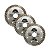 Kit 3 Disco Diamantado Turbo Esmerilhadeira 110x22,23mm Matz - Imagem 1