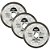 Kit 3 Disco Corte Turbo Diamantado Porcelanato 110x20mm Matz - Imagem 1