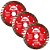 Kit 3 Disco Corte Diamantado Turbo P/ Concreto 110x20mm Matz - Imagem 1