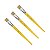 Kit 3 Pincel Chato Longo Cerda Natural 815-22 Nº22 Tigre - Imagem 1