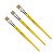 Kit 3 Pincel Chato Longo Cerda Natural 815-18 Nº18 Tigre - Imagem 1
