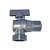 Registro Esfera Máquina Lavar Metal Cromado 1/2'' X 3/4'' - Imagem 1