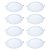 Kit 8 Painel LED Embutir Redondo Luz Quente 3000K 12W 17cm - Imagem 1