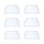 Kit 6 Painel LED Embutir Quadrado Luz Fria 6500K 18W 22cm - Imagem 1