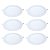 Kit 6 Painel LED Embutir Redondo Luz Quente 3000K 18W 22cm - Imagem 1