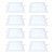 Kit 8 Painel LED Embutir Quadrado Luz Quente 3000K 18W 22cm - Imagem 1