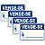 Kit 4 Placa Aviso Sinalização Vende-se 30cmx20cm PVC - Imagem 1