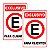 Kit 2 Placa Aviso Estacione Exclusivo Clientes 30cmx20cm PVC - Imagem 1