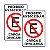 Kit 2 Placa Proibido Estacionar Carga Descarga 30cmx20cm PVC - Imagem 1