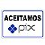 Kit 2 Placa Aviso Sinalização Aceitamos Pix 20cmx15cm PVC - Imagem 2