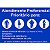 Kit 4 Placa Aviso Atendimento Preferencial 30cmx20cm PVC - Imagem 2