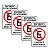 Kit 4 Placa Proibido Estacionar Carga Descarga 30cmx20cm PVC - Imagem 1