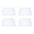 Kit 4 Painel LED Embutir Quadrado Luz Branca 6500K 24W 29cm - Imagem 1