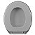 Assento Vaso Sanitário Universal Oval Soft Cinza Astra - Imagem 4