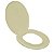 Assento Sanitário Oval Universal Almofadado Slim Bege Astra - Imagem 1