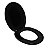 Assento Sanitário Oval Universal Almofadado Slim Preto Astra - Imagem 1