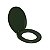 Assento Sanitário Oval Universal Almofadado Verde Escuro - Imagem 1