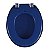 Assento Sanitário Oval Universal Almofadado Azul Escuro - Imagem 4