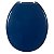 Assento Sanitário Oval Universal Almofadado Azul Escuro - Imagem 3