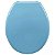 Assento Sanitário Oval Universal Almofadado Azul Astra - Imagem 5