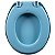 Assento Sanitário Oval Universal Almofadado Azul Astra - Imagem 6