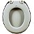 Assento Sanitário Oval Universal Almofadado Cinza Claro - Imagem 4