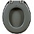 Assento Sanitário Oval Universal Almofadado Cinza Escuro - Imagem 4