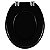 Assento Sanitário Oval Universal Almofadado Preto Astra - Imagem 4