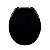 Assento Sanitário Oval Universal Almofadado Preto Astra - Imagem 3