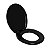 Assento Sanitário Oval Universal Almofadado Preto Astra - Imagem 1