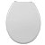 Assento Sanitário Oval Universal Almofadado Branco Astra - Imagem 3