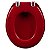 Assento Sanitário Oval Almofadado Vermelho Bordô Astra - Imagem 4