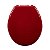 Assento Sanitário Oval Almofadado Vermelho Bordô Astra - Imagem 3