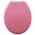 Assento Sanitário Oval Universal Almofadado Rosa Astra - Imagem 3