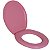 Assento Sanitário Oval Universal Almofadado Rosa Astra - Imagem 1