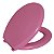 Assento Sanitário Oval Universal Almofadado Rosa Astra - Imagem 2