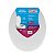 Assento Sanitário Oval Universal Almofadado Slim Branco - Imagem 3