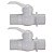 Kit 2 Registro Esfera Engate Rosca Externa PVC 1/2'' Estrela - Imagem 1