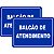 Kit 2 Placa Aviso Balcão de Atendimento 30cmx20cm PVC - Imagem 1
