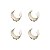 Kit 4 Abraçadeira Impacto Cano Tubo 50 mm 2'' Branco Estrela - Imagem 1