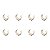 Kit 8 Abraçadeira Impacto Cano Tubo 50 mm 2'' Branco Estrela - Imagem 1