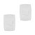 Kit 2 Interruptor Simples Branco 10A 250V Placa Espelho 4x2 - Imagem 1
